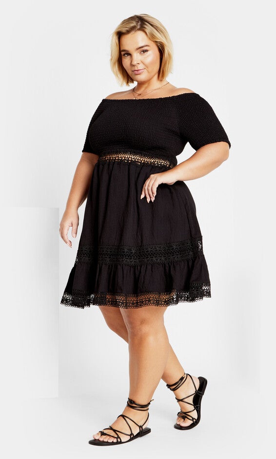 Aura Dress - black, BLACK, alternate image number null