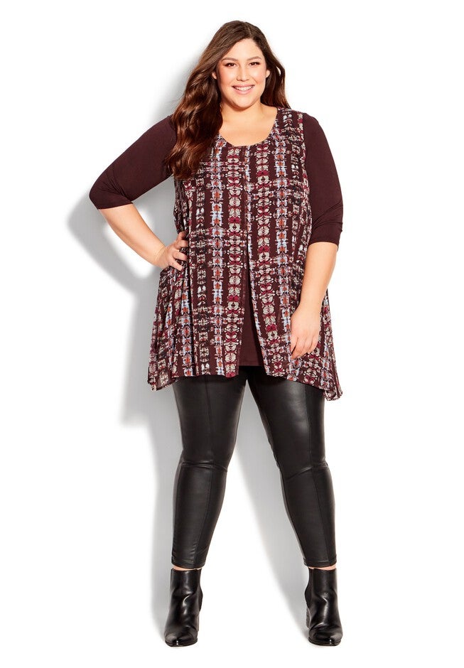 Harbor View Print Tunic, PILA BUTTERFLY, hi-res image number null