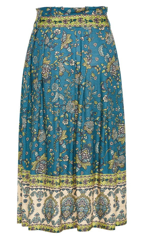 Mysteria Border Skirt - french blue, BLUE, alternate image number null