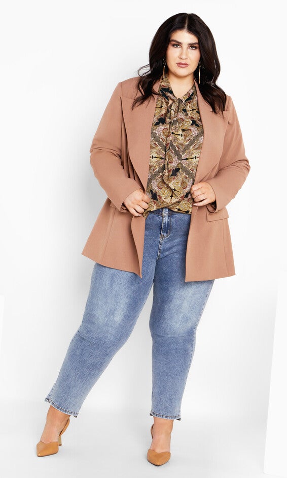Lucille Print Shirt - paisley mirage, BROWN, alternate image number 2