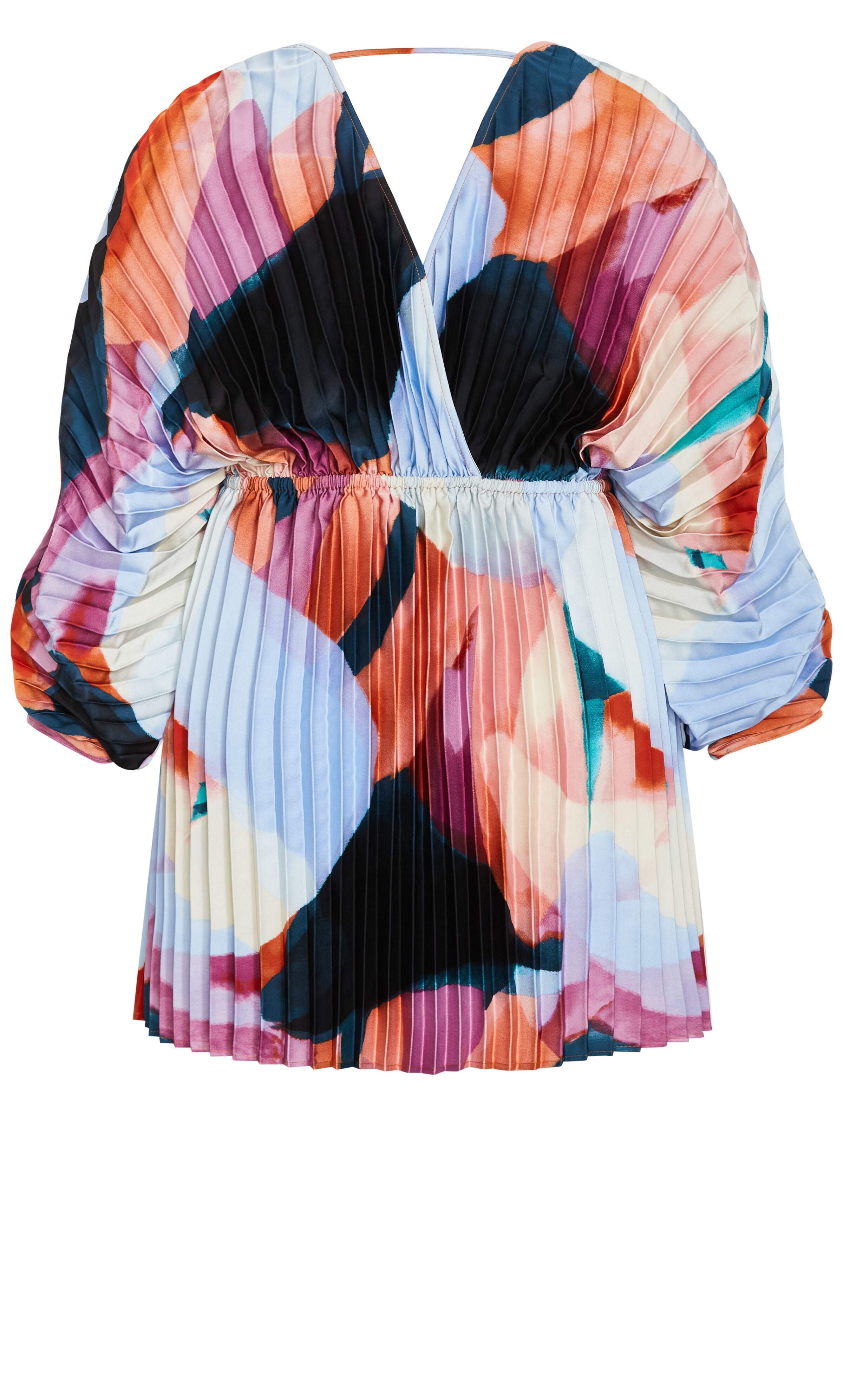 Chloe Print Dress - print, BLUE, alternate image number 6