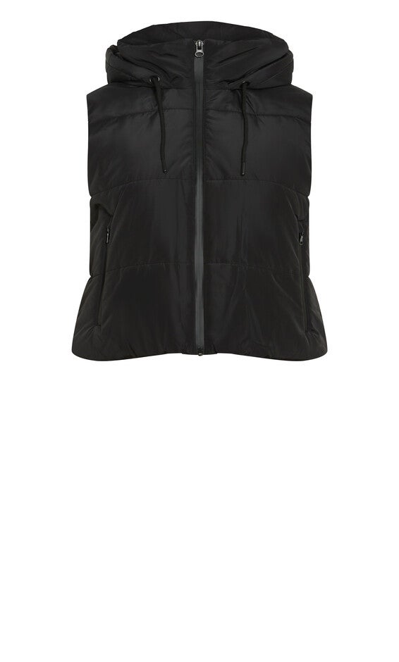 Ava Puffer Vest - black, BLACK, alternate image number 5