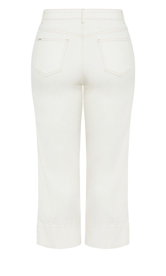 Harley Millie Crop Jean - ivory, CREAM, alternate image number null