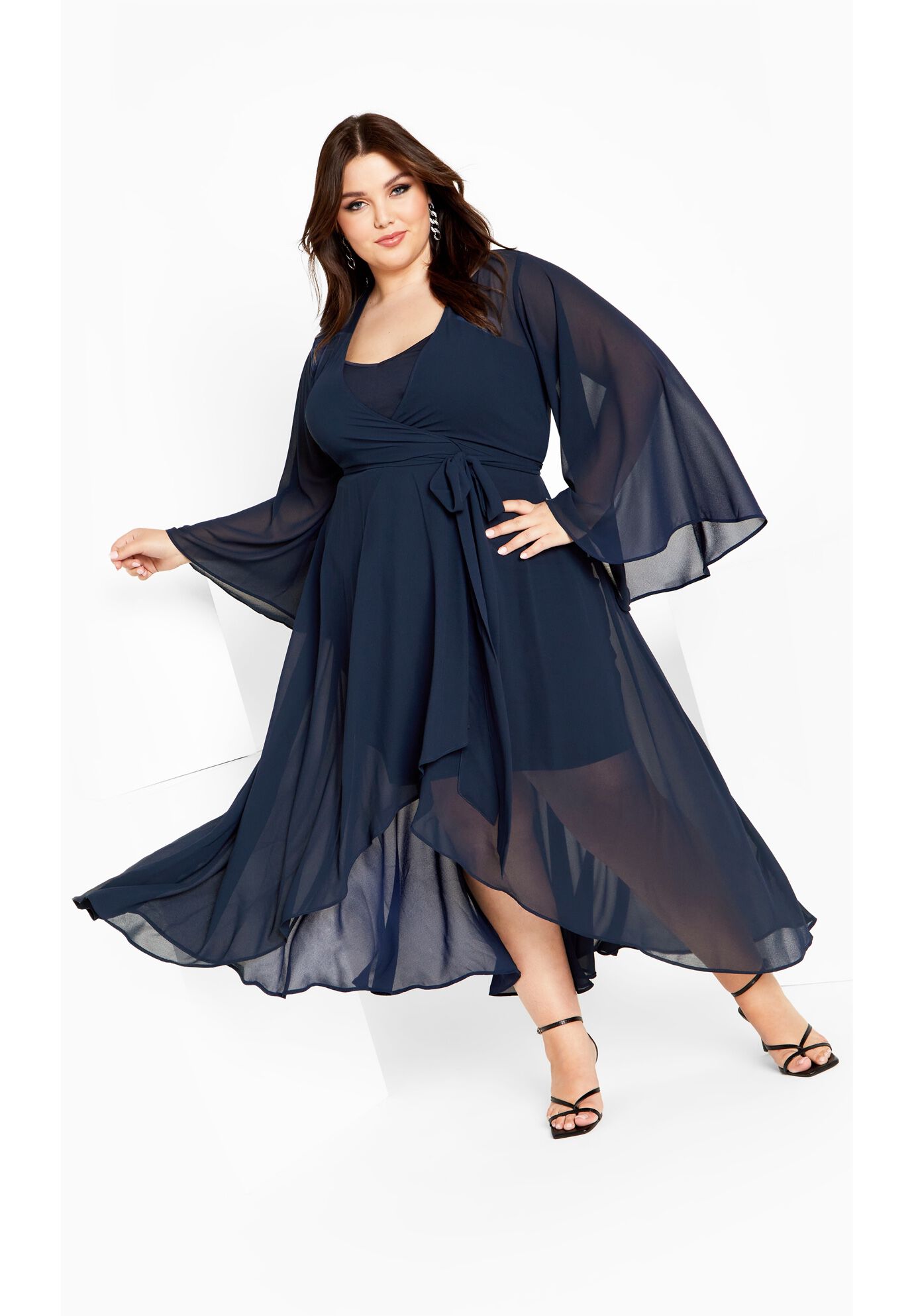 Fleetwood Maxi Dress - navy, BLUE, on-hover image number 1