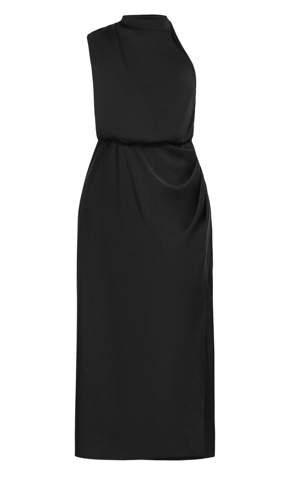 Limelight Halter Dress - black, BLACK, alternate image number null
