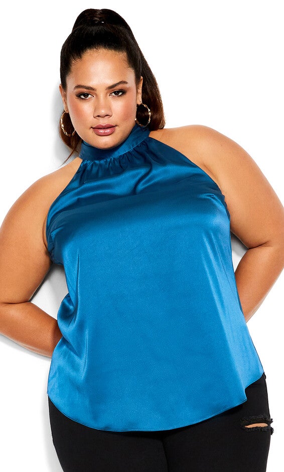 Sexy Shine Top - deep teal, DEEP TEAL, hi-res image number null