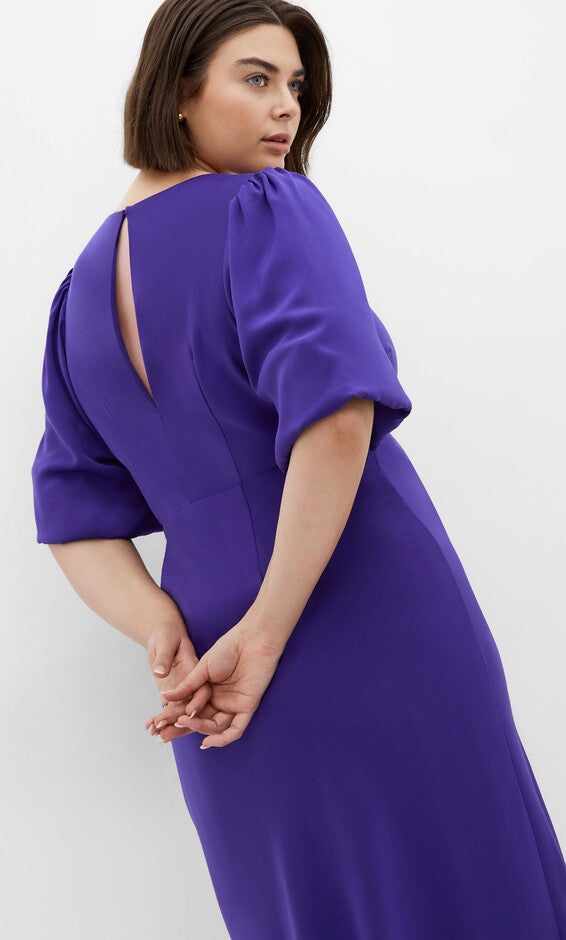 Ines Puff Dress - violet, PURPLE, alternate image number 1