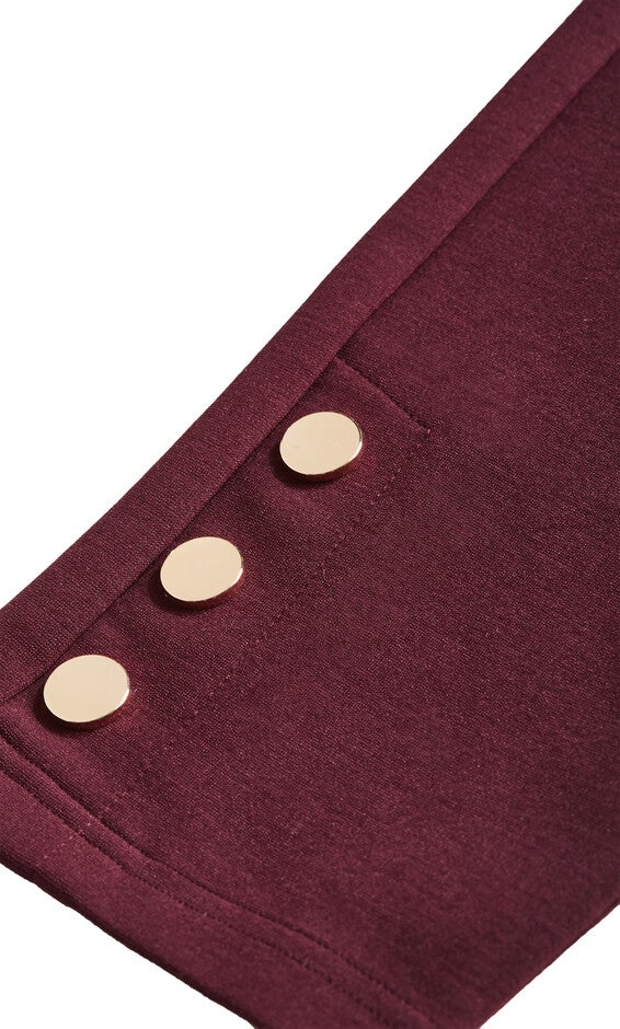 Party Fever Pant - oxblood, OXBLOOD, alternate image number 6