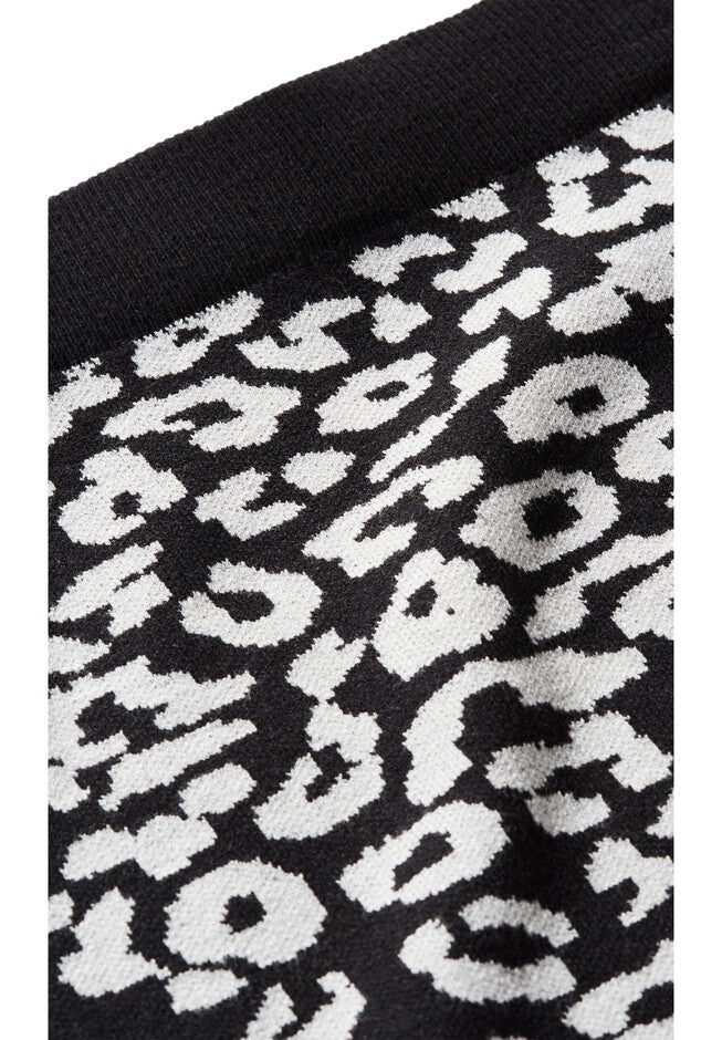 Sally Jacquard Skirt, BLACK GREY, alternate image number null