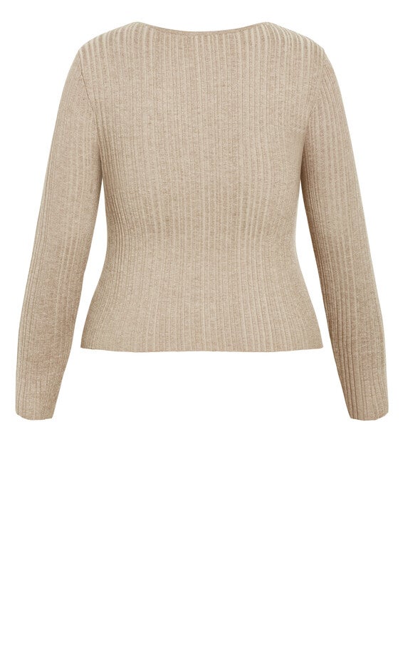 Kaleigh Sweater - cream marle, BEIGE, alternate image number null