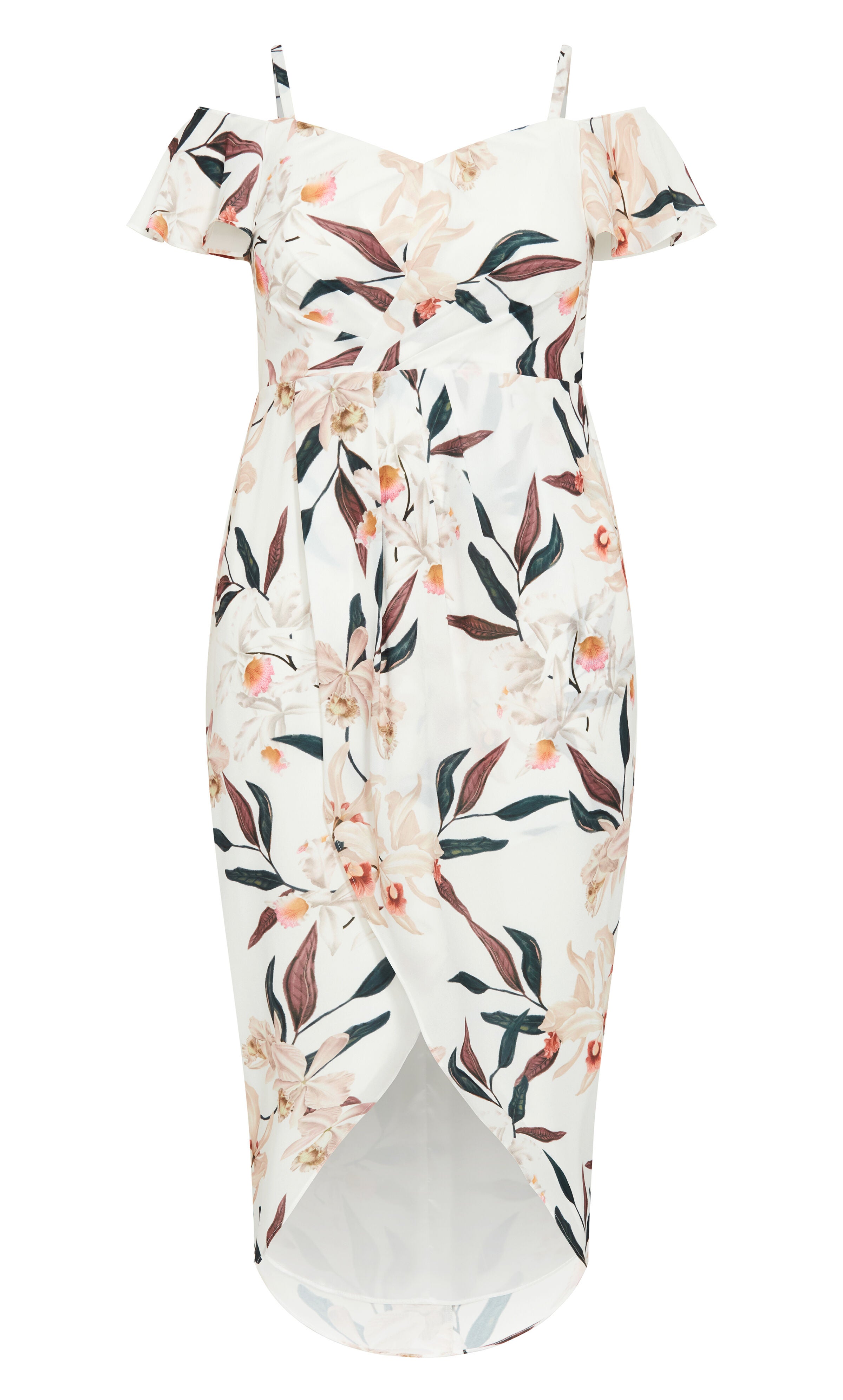 Sweet Orchid Maxi Dress - ivory, WHITE, alternate image number 4