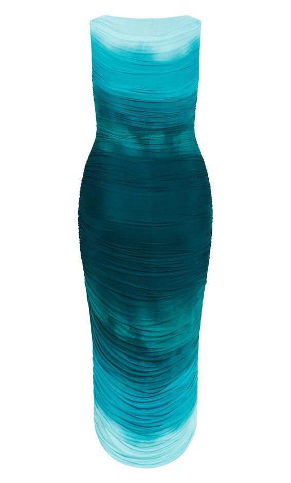 Halo Ombre Dress - green, GREEN, alternate image number null