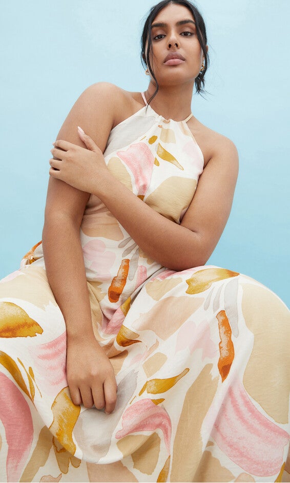 Surface Level Maxi Dress - print, WHITE, hi-res image number null