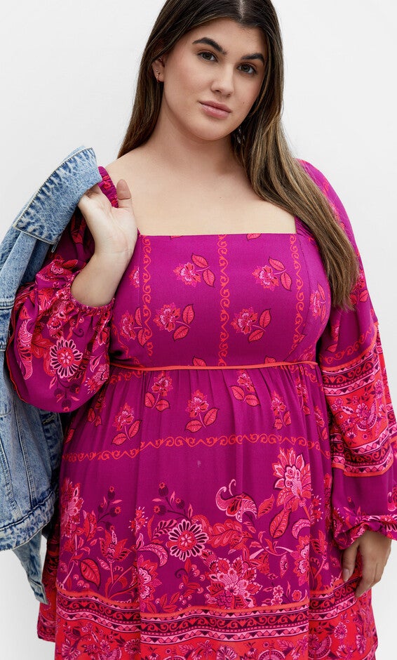 Jasmine Micro Mini Dress - magenta, PURPLE, alternate image number 2