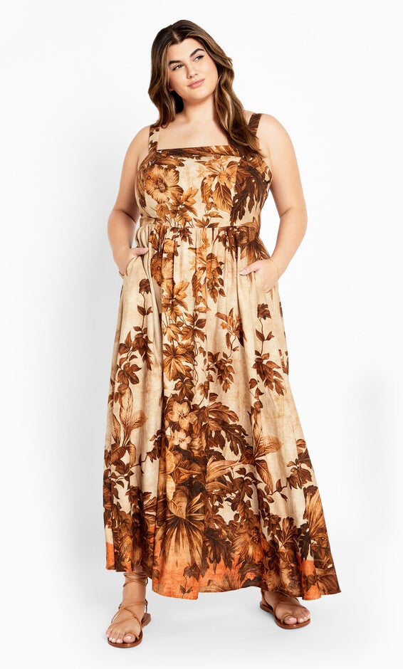 Swept Away Maxi Dress - caramel, SWEPT, hi-res image number 0