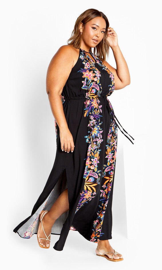 Island Girl Dress - black, BLACK, alternate image number 1