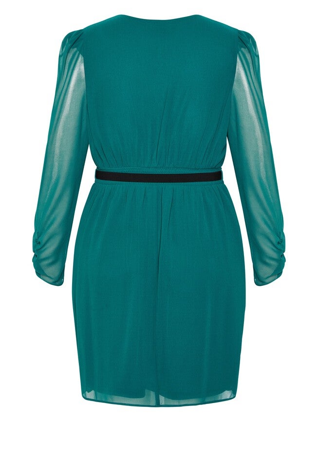 Wrap Affair Dress - alpine, GREEN, alternate image number 4