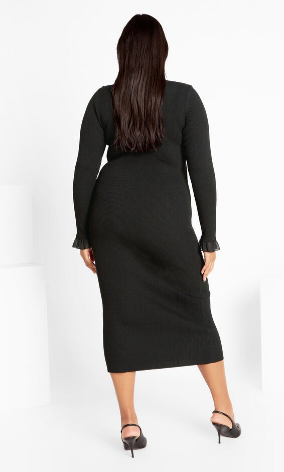 Auralie Dress - black, BLACK, alternate image number 3