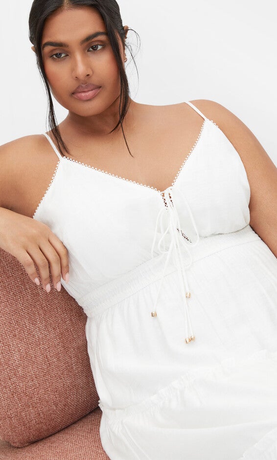 Aiza Maxi Dress - ivory, WHITE, alternate image number null