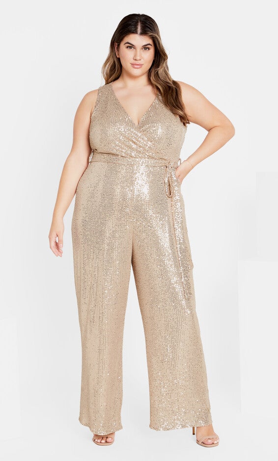 Dazzling Jumpsuit - bronze, BRONZE, hi-res image number 0