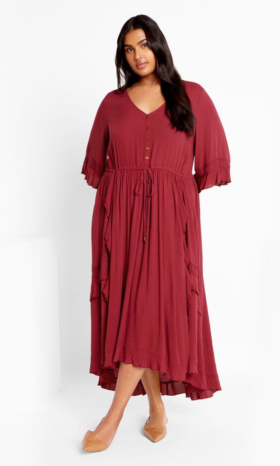 Cadence Dress - shiraz, RED, hi-res image number 0