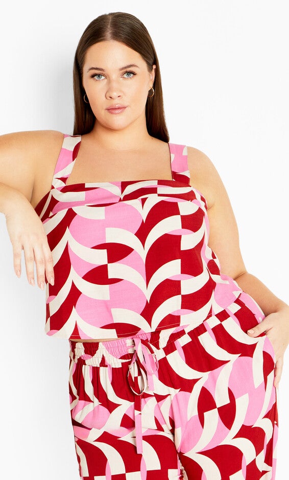 Mystic Print Top - pink, MYSTIC, hi-res image number null