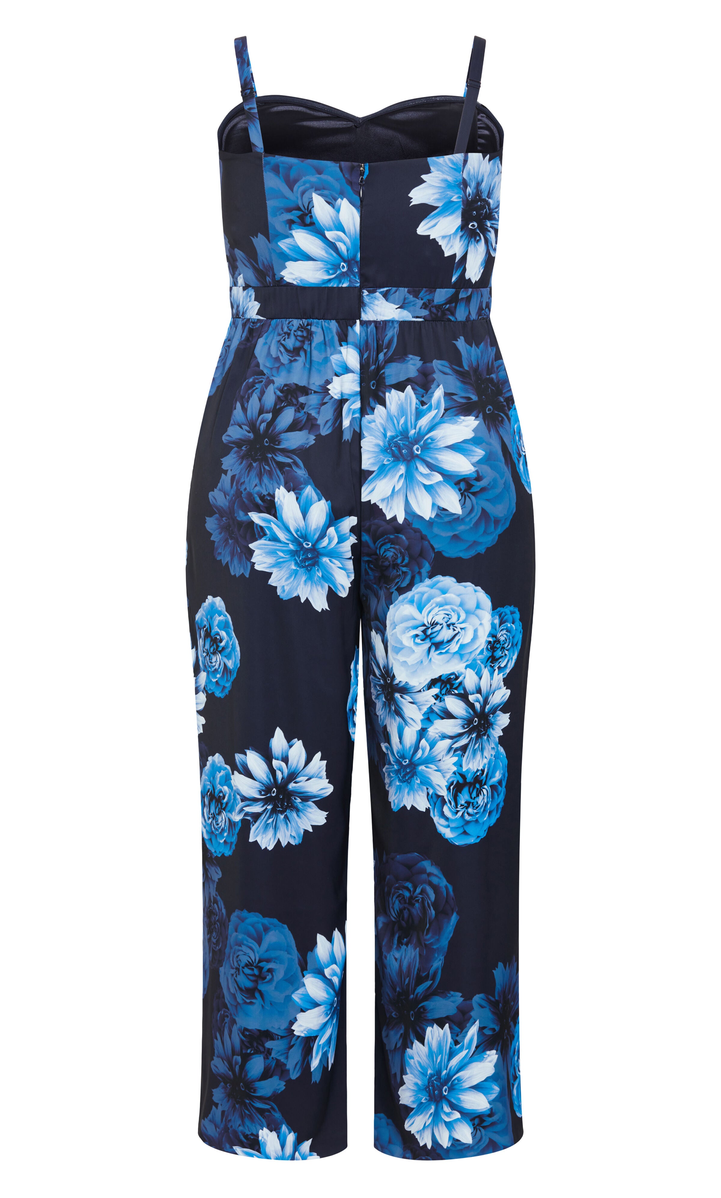 Abigail Print Jumpsuit - navy, BLUE, alternate image number 5