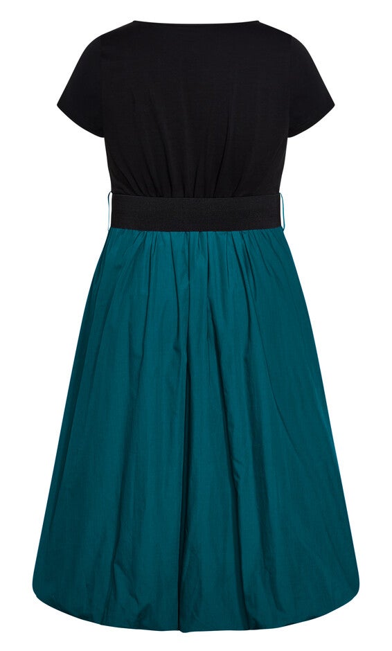 Paris Days Dress - teal, TEAL/BLACK, alternate image number 7