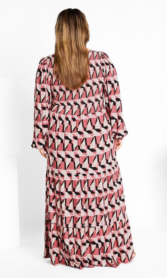 Jayden Print Maxi Dress - dusty rose, PINK, alternate image number 2