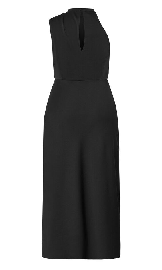 Limelight Halter Dress - black, BLACK, alternate image number null