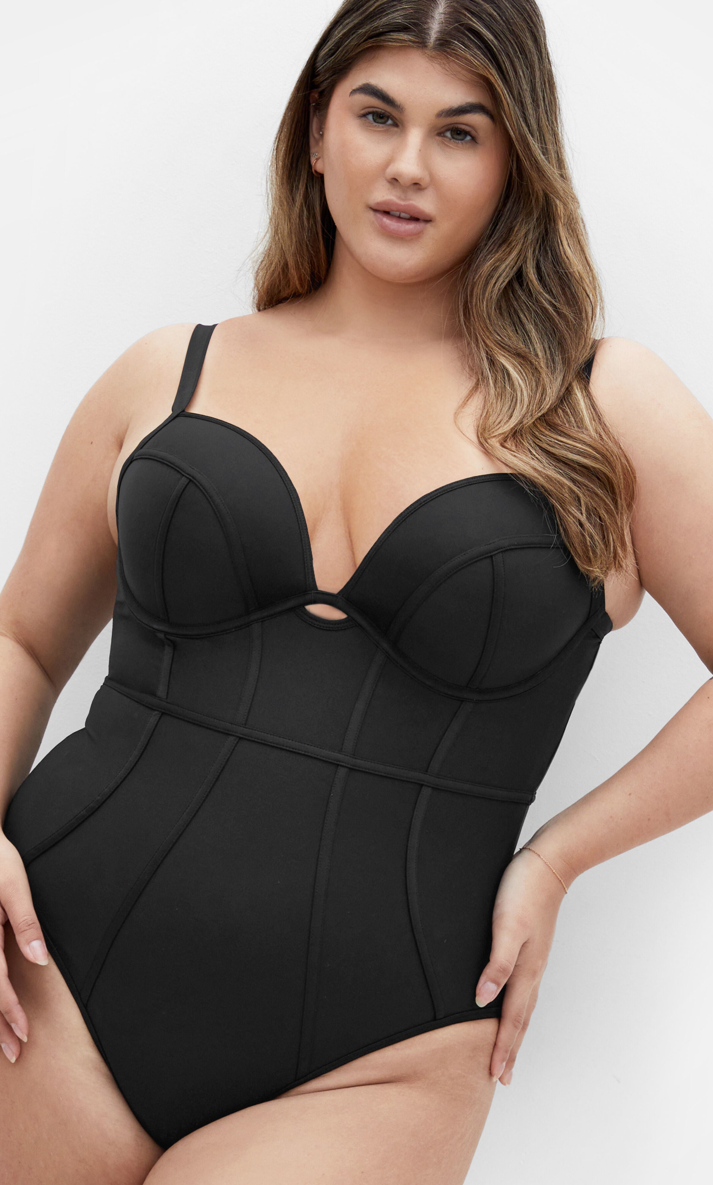 Grenada Underwire 1 Piece - black, BLACK, hi-res image number 0