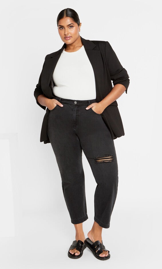 Harley Kenia Straight Jean - black wash, BLACK, alternate image number 3