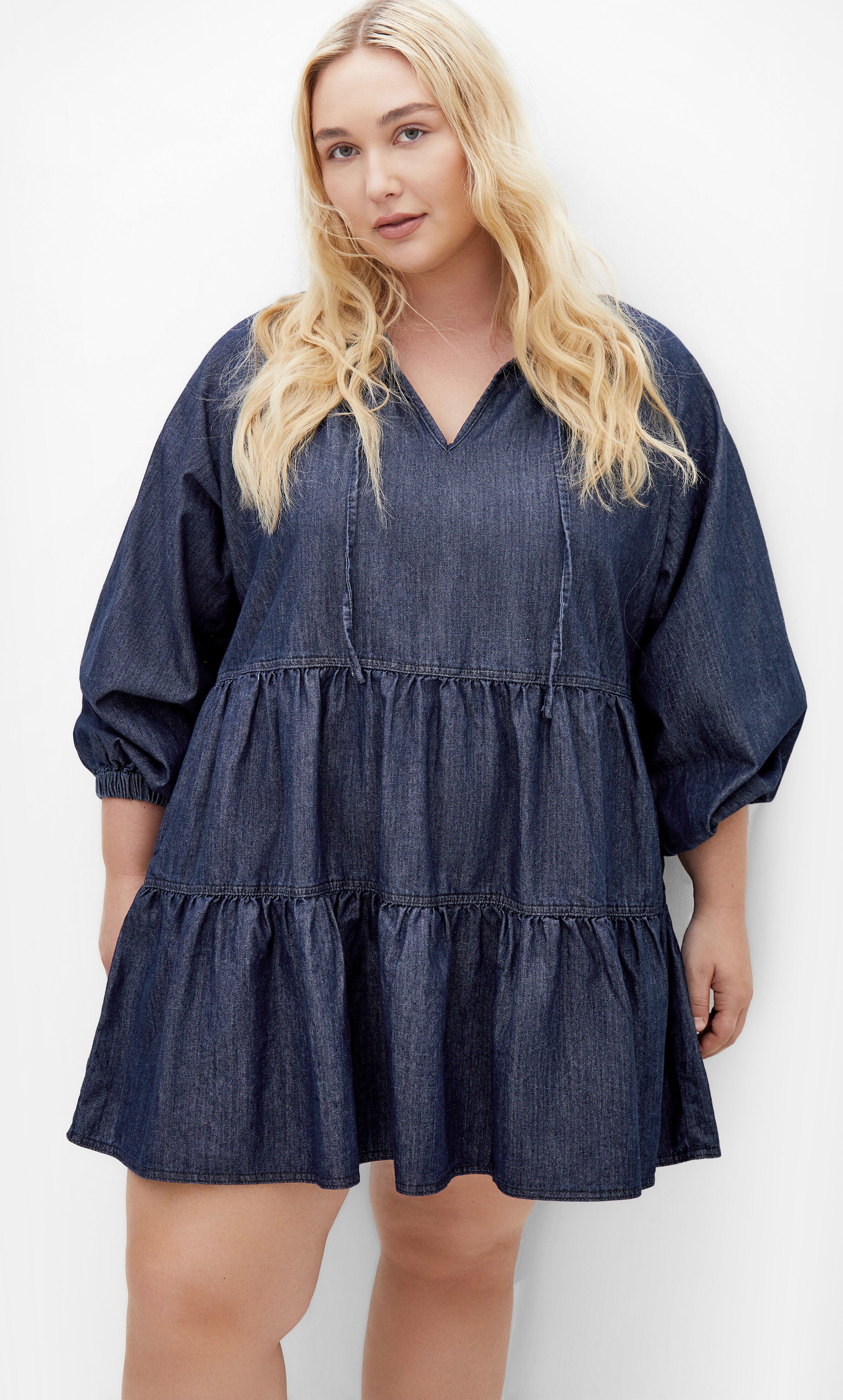 Mina Dress - dark denim, BLUE, hi-res image number 0