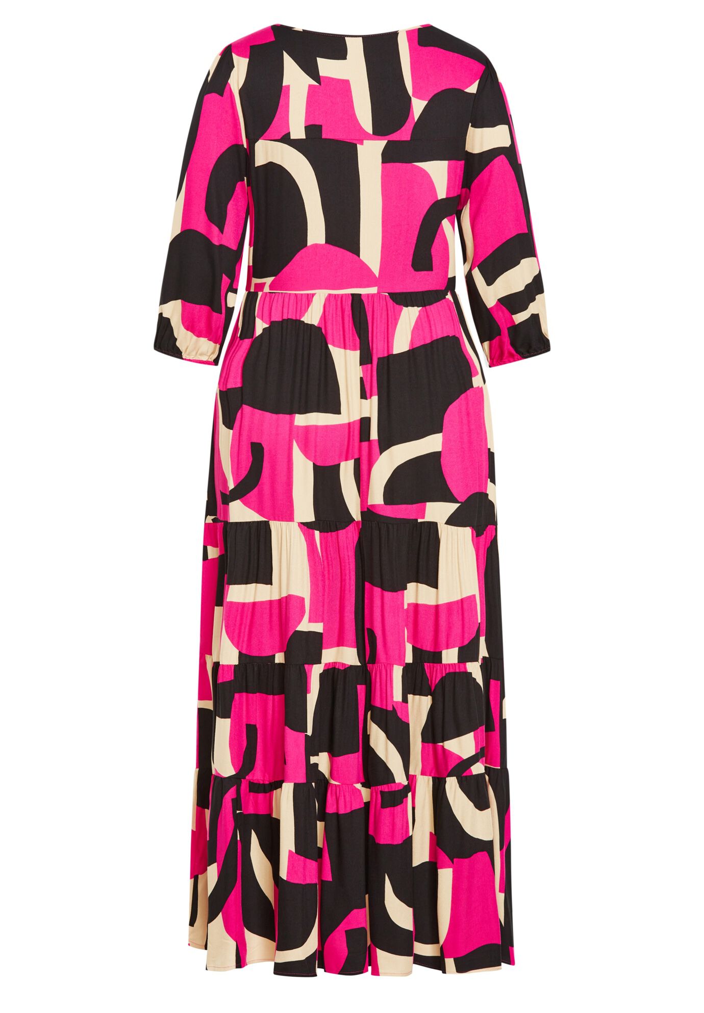 Gia Dress, MAGENTA PRINT, alternate image number 2