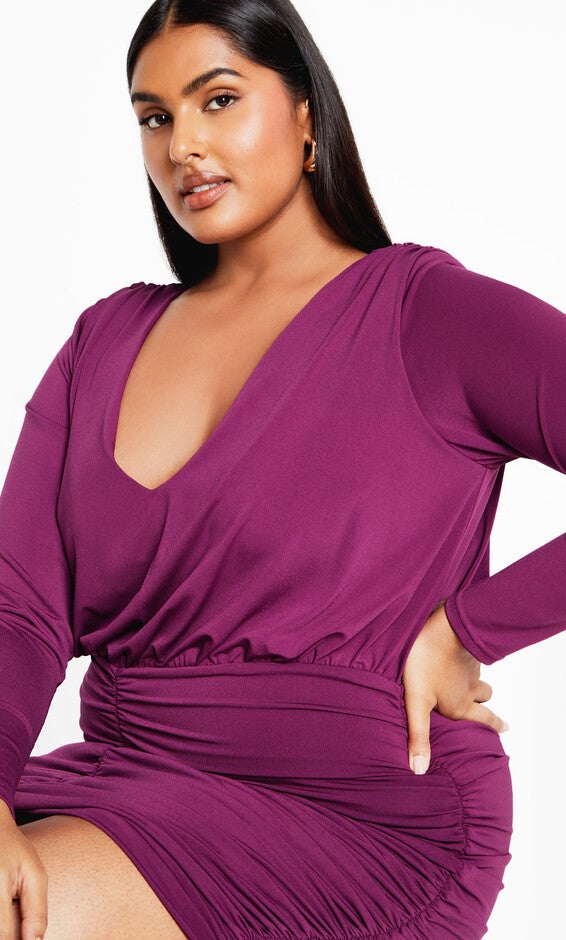 Sassy Sue Dress - phlox, PURPLE, alternate image number 2