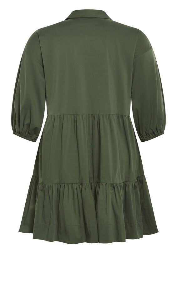 Kiara Mini Dress - khaki, GREEN, alternate image number 5