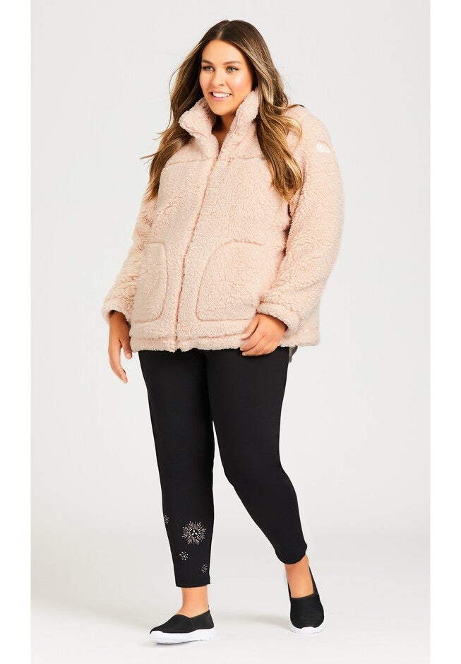 Sketchers Cozy Fleece Reversible Jacket, PINK, alternate image number null