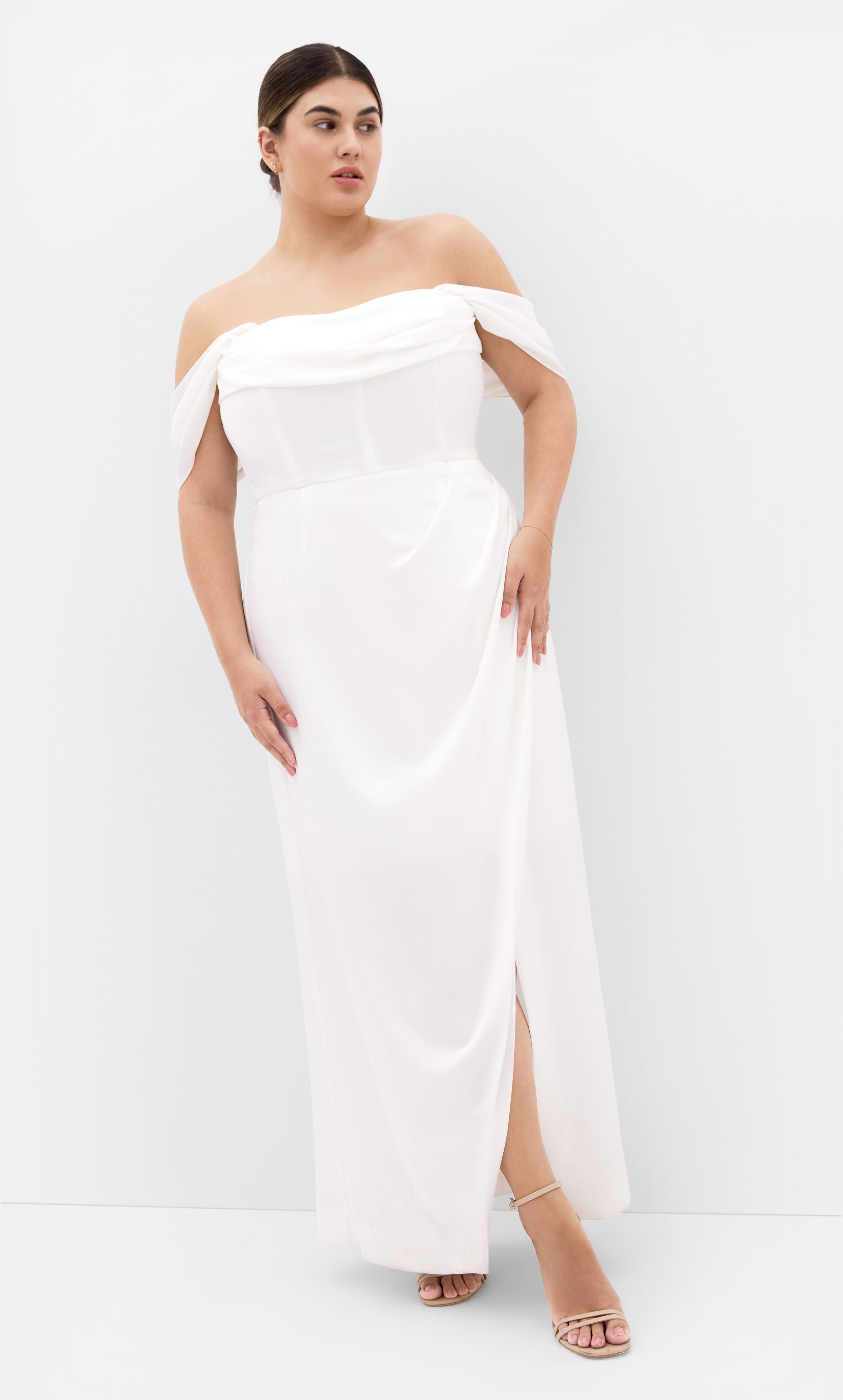 Forbidden Love Maxi Dress - ivory, WHITE, hi-res image number 0