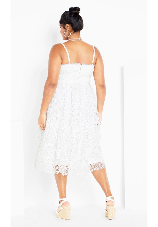 Scarlet Lace Dress - ivory, WHITE, alternate image number null