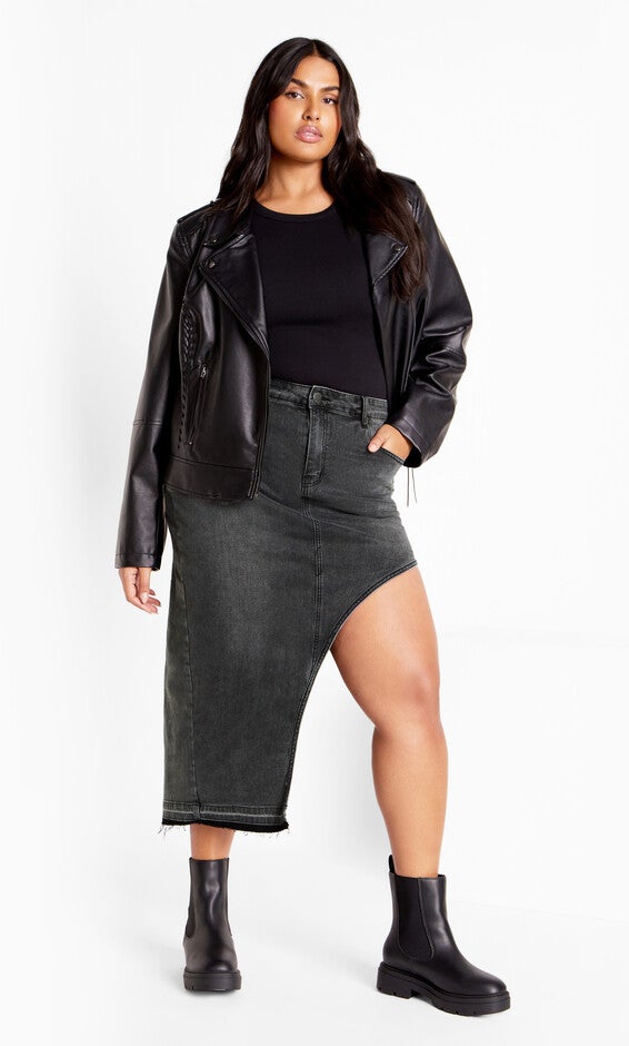 Remi Skirt - black wash, BLACK, hi-res image number null