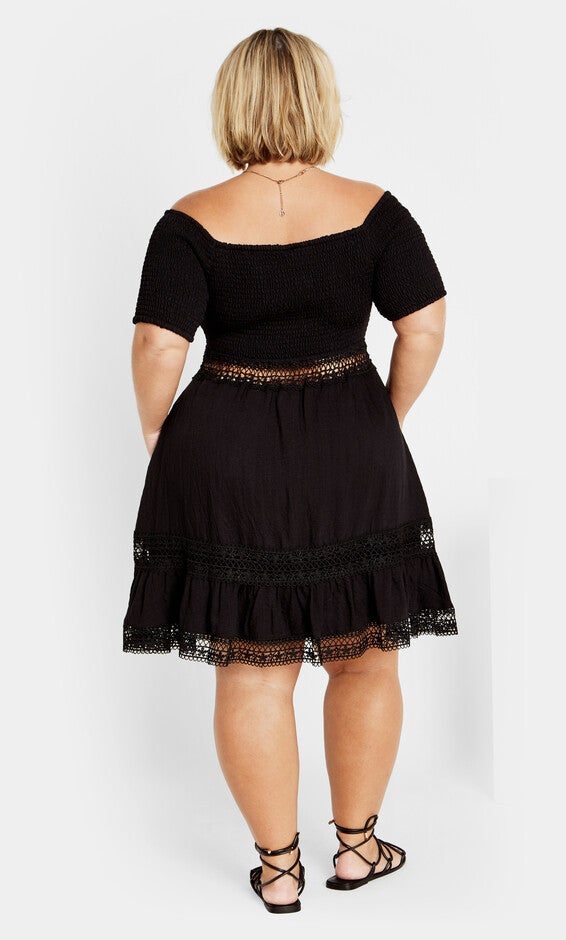 Aura Dress - black, BLACK, alternate image number null