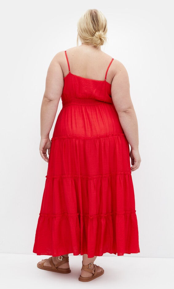 Aiza Maxi Dress - cherry, RED, alternate image number 2