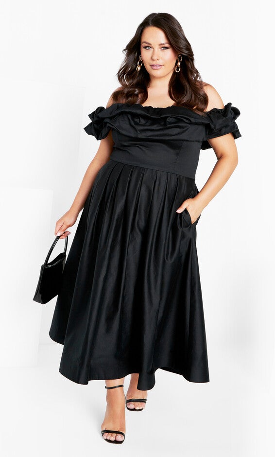 Mayah Dress - black, BLACK, hi-res image number 0