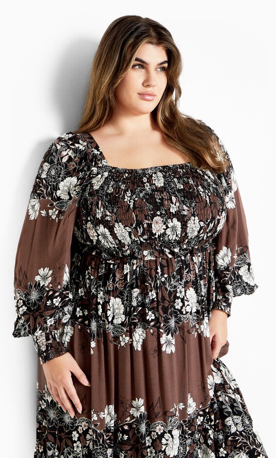 Sadie Placement Dress - coco, BROWN, alternate image number 3