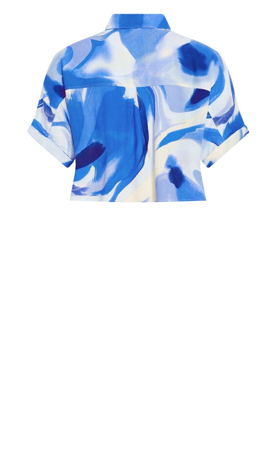 Esme Print Shirt - blue, WHIRLPOOL, alternate image number null