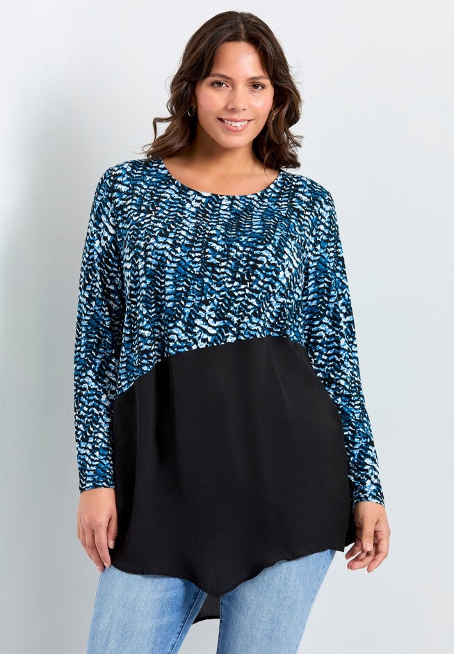 Carla Top, ABSTRACT BLUE, hi-res image number 0