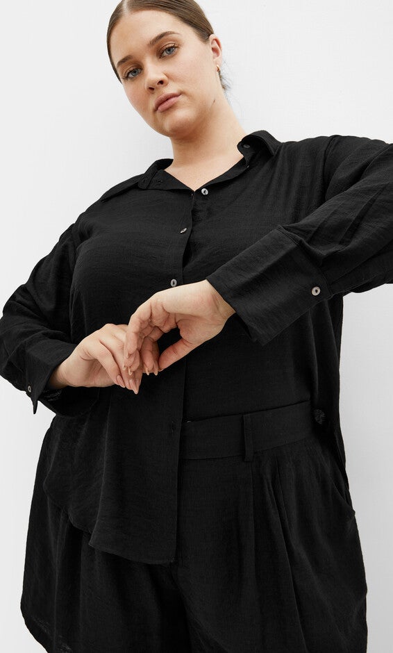 Bella Shirt - black, BLACK, hi-res image number 0