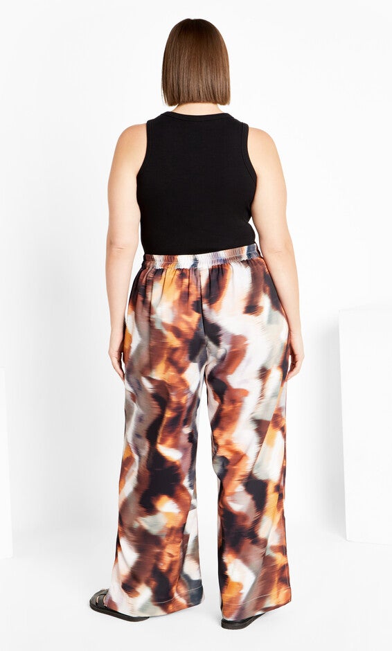 Miranda Print Pant - burnt orange, MINERALS, alternate image number null