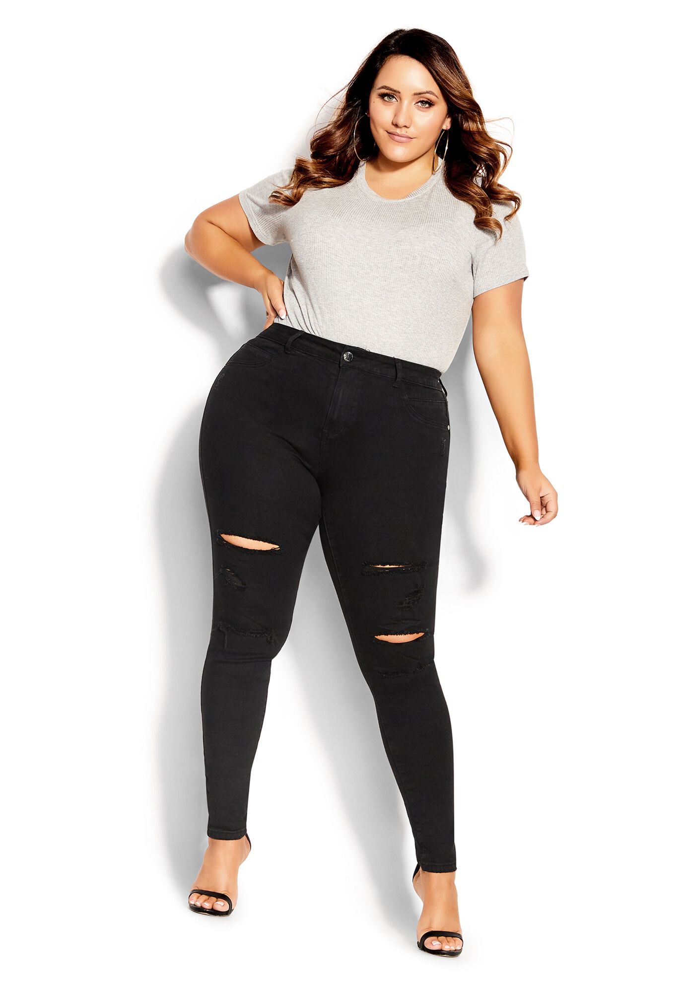 Harley Rock N Roll Skinny Jean - black, BLACK, on-hover image number 1