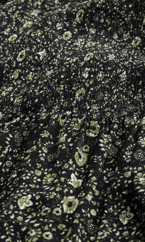 Dahlia Tiered Maxi Dress - olive, GREEN, alternate image number null